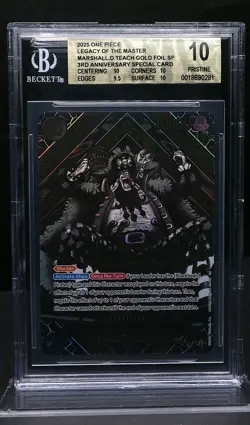 BGS 10 PRISTINE - Marshall D Teach GOLD SP - One Piece 3rd Anniversary #OP09-093 - Image 1