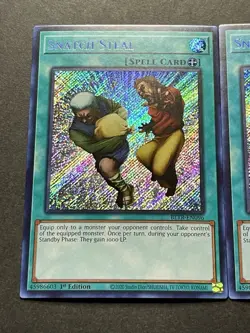 3x Snatch Steal | Secret Rares | BLTR-EN096 | NM | 1st Editions | YuGiOh! - Image 3