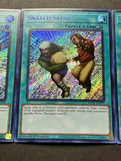 3x Snatch Steal | Secret Rares | BLTR-EN096 | NM | 1st Editions | YuGiOh! - Image 5