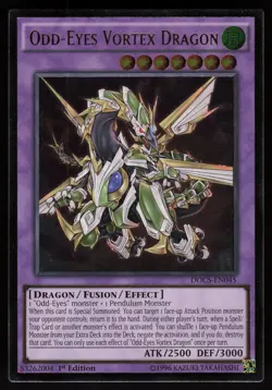 Odd-Eyes Vortex Dragon DOCS-EN045 Ultimate Rare 1st Edition Yu-Gi-Oh - Image 1