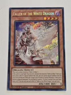 Fallen of the White Dragon BPRO-EN024 Secret Rare Burst Protocol Yugioh Mint - Image 1