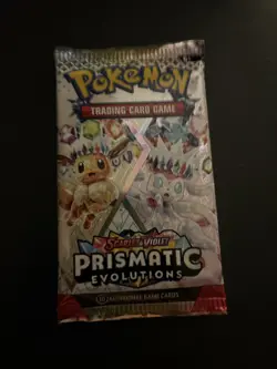 22.26g HEAVY Prismatic Evolutions Pokemon Sealed Booster Pack New - Image 2