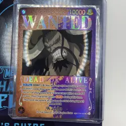 WANTED Kaido ST04-003 OP03 SP Pillars of Strength One Piece CCG English FOIL NM - Image 1