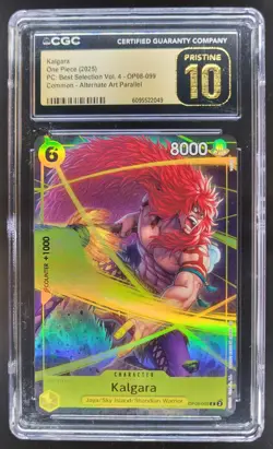 2025 ONE PIECE CCG KALGARA ALT ART OP08-099 CGC 10 PRISTINE A PT - Image 1
