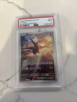 2024 Pokemon Surging Sparks Latios Illustration Rare #203/191 - PSA 9 Mint” - Image 2