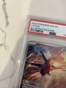 2024 Pokemon Surging Sparks Latios Illustration Rare #203/191 - PSA 9 Mint” - Image 4