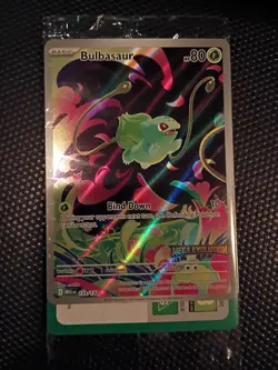 Pokemon TCG Mega Evolutions Sealed Bulbasaur 133/132 Stamped Promo - Image 1