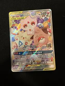 Pokemon Togepi & Cleffa & Igglybuff GX 143a/236 Alt Art Promo Tag Team NM-Mint - Image 1