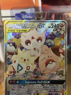 Pokemon Togepi & Cleffa & Igglybuff GX 143a/236 Alt Art Promo Tag Team NM-Mint - Image 4