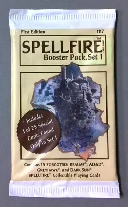 Spellfire CCG First Edition Booster Pack Set 1 - TSR 1994 **SEE DESCRIPTION** - Image 2