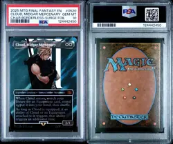 MTG Final Fantasy Cloud, Midgar Mercenary Borderless 520 Surge Foil PSA 10 - Image 4