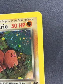 Pokemon Dark Dugtrio TCG 6/82 Rare Holo Card LP Team Rocket Swirl - Image 3