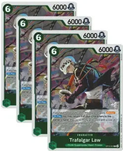 One Piece Trafalgar Law OP13-031 R (Playset of 4) | OP13 English - Image 1