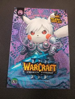 Warcraft (Pikachu) #E29 - Purple Holo Box Hit Electric Pikachu Cosplay - Pokemon - Image 1