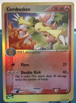 Pokemon TCG Combusken Ruby and Sapphire 27/109 Reverse Holo LP Lightly Played - Image 1