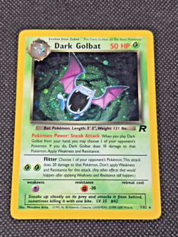 Dark Golbat - 7/82 - Pokemon Team Rocket Unlimited Holo Rare Card WOTC LP - Image 2