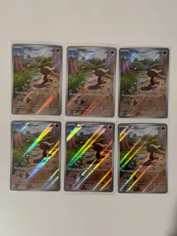 Paldean Wooper 102/094 Me02: Phantasmal Flames Holo 6 Card Lot - Image 1
