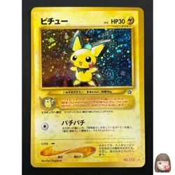 [NM] Pichu Pokemon Card Japanese No.172 Neo Genesis 1996 Vintage Holo 31J15 - Image 1