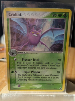 Crobat 3/101 Ex Hidden Legends Holo Rare Pokemon Card Vintage 2004 Swirl DMG - Image 3