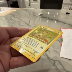 Pokemon Raichu Base Set 14/62 Holo Rare 90 HP Card TCG 1999 English Stage 1 - Image 3