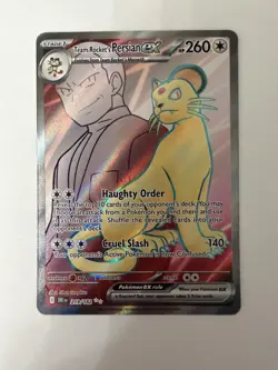 Pokemon Card - Team Rocket's Persian EX 219/182 Destined Rivals Ultra Rare - NM⭐ - Image 1