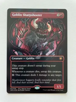 MTG Goblin Sharpshooter BORDERLESS FOIL 0136 SPG - Image 1