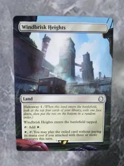 Windbrisk Heights MTG Fallout Hand Painted Borderless Extended Full Altered Art - Image 2
