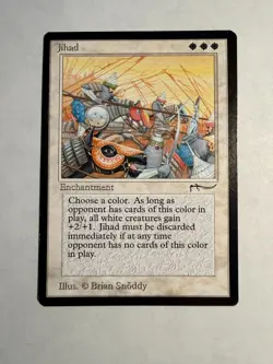 Jihadd - Magic: The Gathering MTG - Arabian Nights - NM- - Rare - Banned - Image 1