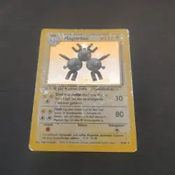Pokemon TCG Karte - Magneton 9/102 Base Set Holo 1. Edition Deutsch Poor - Image 3