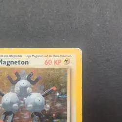 Pokemon TCG Karte - Magneton 9/102 Base Set Holo 1. Edition Deutsch Poor - Image 5