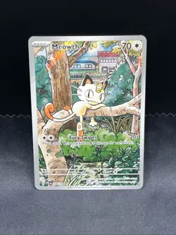 Meowth # 106/094 IR | Pokemon TCG - 2025 Phantasmal Flames | NM (b) - Image 1