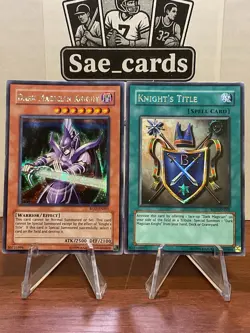Yugioh! Dark Magician Knight ROD-EN001 & Knight’s Title ROD- EN002 - Promo NM - Image 1