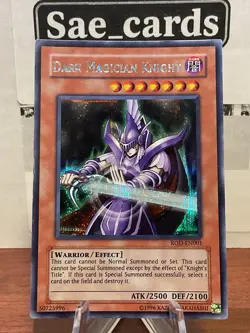 Yugioh! Dark Magician Knight ROD-EN001 & Knight’s Title ROD- EN002 - Promo NM - Image 2