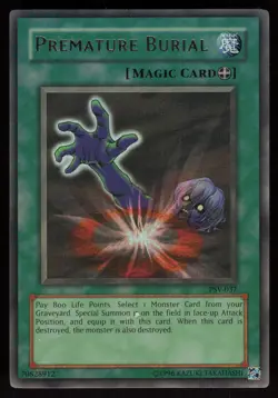 Premature Burial PSV-037 Ultra Rare Pharaoh's Servant Unlimited Yu-Gi-Oh - Image 1