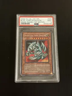 Yu-Gi-Oh! Blue-Eyes Toon Dragon Magic Ruler 1st Ed Secret Rare MRL-000 PSA 9 - Image 1