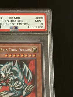 Yu-Gi-Oh! Blue-Eyes Toon Dragon Magic Ruler 1st Ed Secret Rare MRL-000 PSA 9 - Image 3