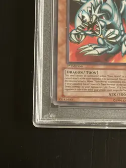 Yu-Gi-Oh! Blue-Eyes Toon Dragon Magic Ruler 1st Ed Secret Rare MRL-000 PSA 9 - Image 5