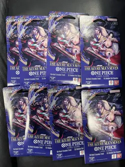 One Piece TCG: The Azure Seas Seven Sleeved Booster Packs - Image 1