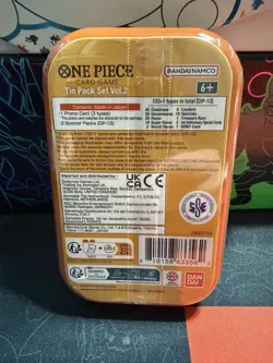 💎 One Piece Tin Pack Set Vol. 2 Portgas D. Ace Tin 💎 FACTORY SEALED - Image 2