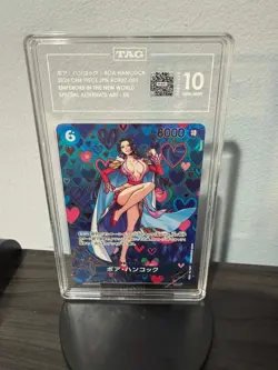 2024 One Piece OP07-051 Special Alternate Art Boa Hancock TAG 10 GEM MINT - Image 1