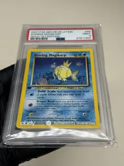 2001 POKEMON NEO REVELATION 1ST ED #66 SHINING MAGIKARP-HOLO PSA 9 - Image 5