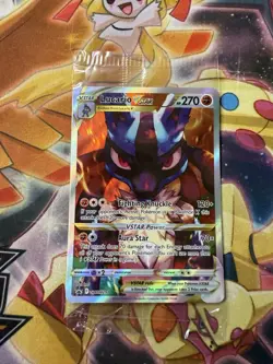 Pokemon TCG Lucario VSTAR SWSH291 Black Star Promo Full Art SEALED - Image 1
