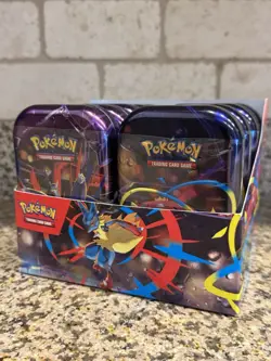 Pokemon TCG Mega Evolution MEGA HEROES MINI TIN DISPLAY Factory Sealed - Image 1