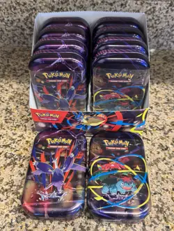Pokemon TCG Mega Evolution MEGA HEROES MINI TIN DISPLAY Factory Sealed - Image 4