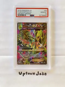 2015 Pokemon XY ANCIENT ORIGINS #85 FULL ART/M SCEPTILE EX PSA 10 - Image 1