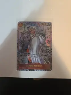 One Piece OP-08 Silvers Rayleigh Manga Alt Art SEC Two Legends OP-08-118 - Image 1