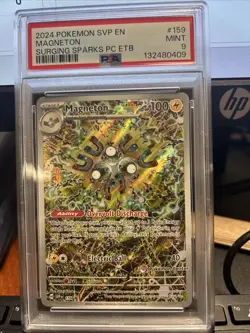 MAGNETON #159 BLACK STAR PROMO SURGING SPARKS ETB SVP EN PSA 9 MINT POKEMON 2024 - Image 1