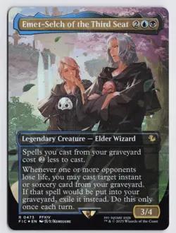 Emet-Selch of the Third Seat (Borderless) (Chocobo Track Foil) Commander: Final - Image 1