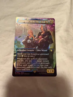 Emet-Selch of the Third Seat (Borderless) (Chocobo Track Foil) Commander: Final - Image 3