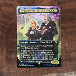 Emet-Selch of the Third Seat (Borderless) (Chocobo Track Foil) Commander: Final - Image 1